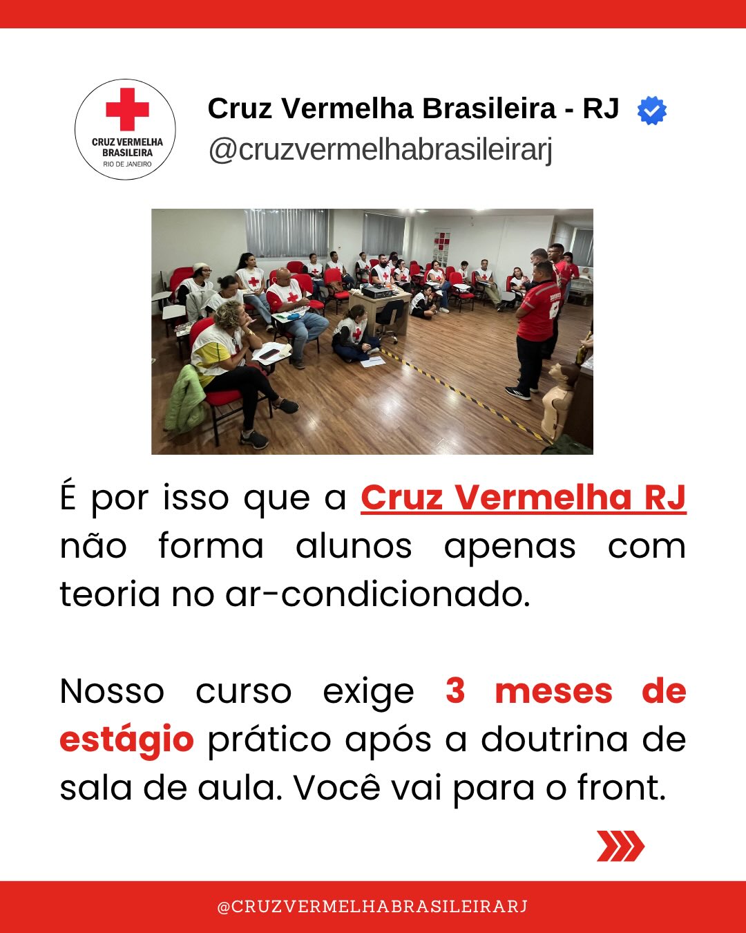 Capacitação da Cruz Vermelha RJ